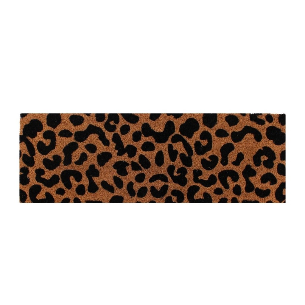 PAILLASSON  MARCHE COCO 25X75CM  IMPRIME LEOPARD