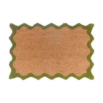 PAILLASSON  COCO 40X60CM CONTOUR FESTON CONTRASTANT