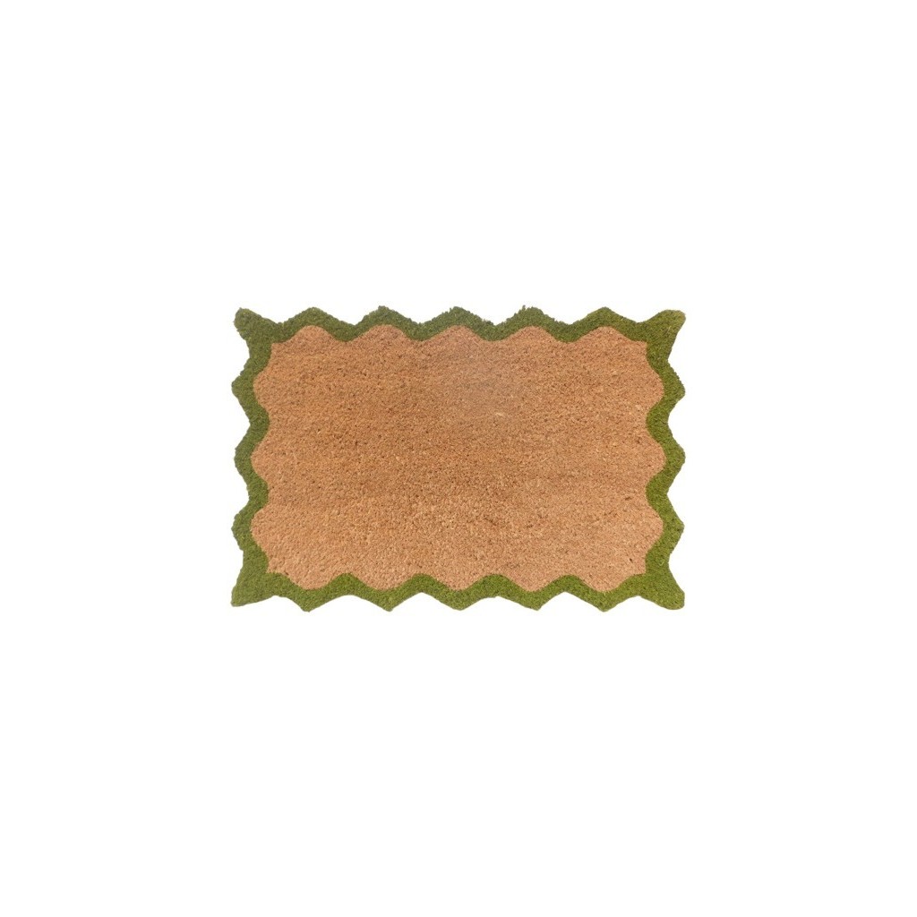 PAILLASSON  COCO 40X60CM CONTOUR FESTON CONTRASTANT