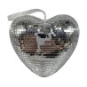 COEUR A FACETTE 19X9X18 CM COLORIS SILVER