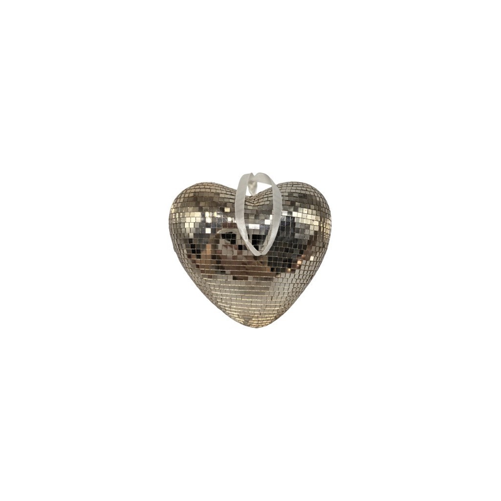 COEUR A FACETTE 19X9X18 CM COLORIS DORE