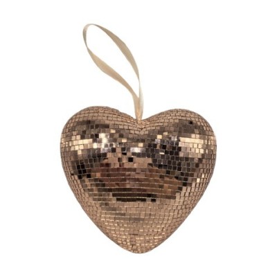 COEUR A FACETTE 19X9X18 CM COLORIS COPPER
