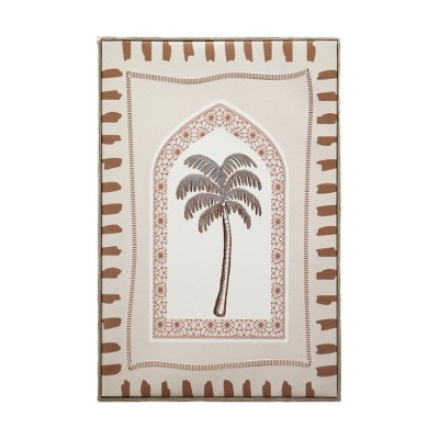 TOILE DECORATIVE PALMIER IMPRESSION 3D 40X60 CM