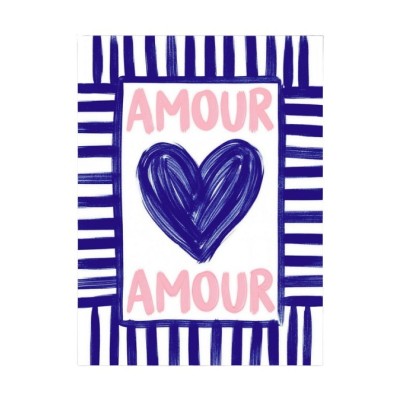TOILE DECORATIVE AMOUR 30X40 CM