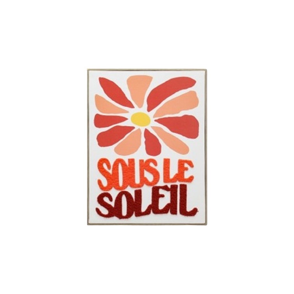 TOILE IMPRIMEE ET TUFTEE SOLEIL 40X50CM
