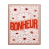 TOILE IMPRIMEE ET TUFTEE BONHEUR 40X50CM