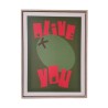 TOILE DECORATIVE OLIVE YOU 30X40 CM