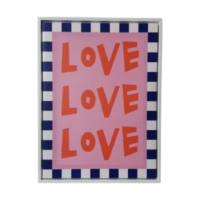 TOILE DECORATIVE LOVE 30X40 CM
