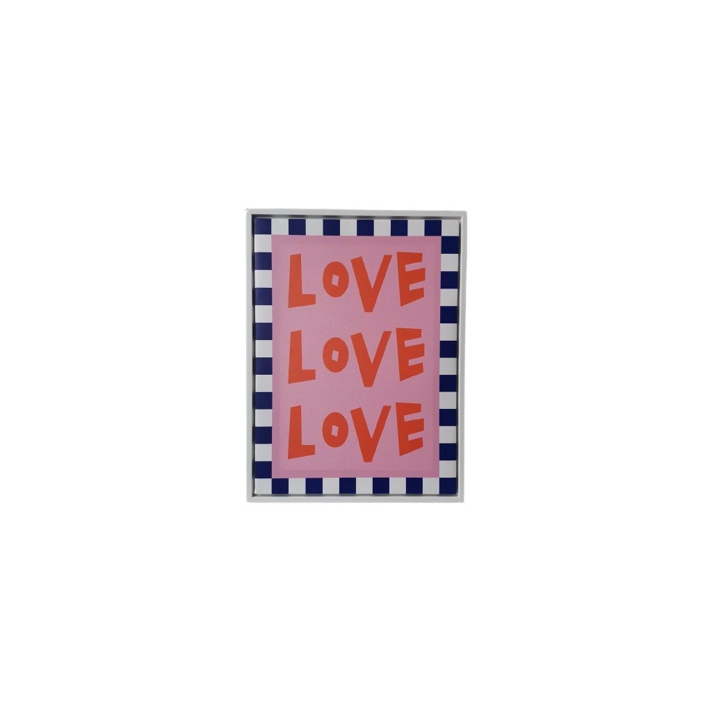 TOILE DECORATIVE LOVE 30X40 CM