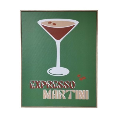 TOILE DECORATIVE EXPRESSO MARTINI 40X50 CM
