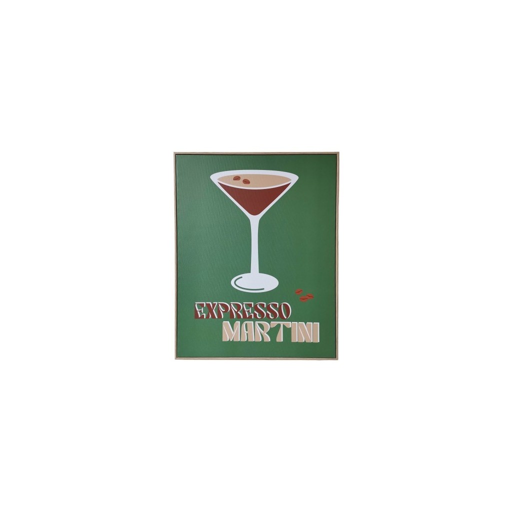 TOILE DECORATIVE EXPRESSO MARTINI 40X50 CM