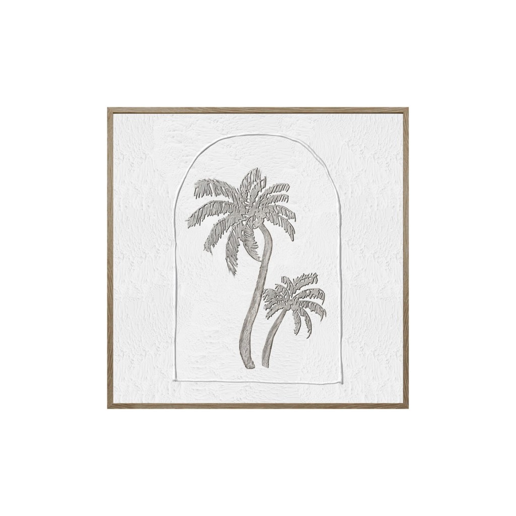 TOILE DECORATIVE PALMIERS 50X50 CM