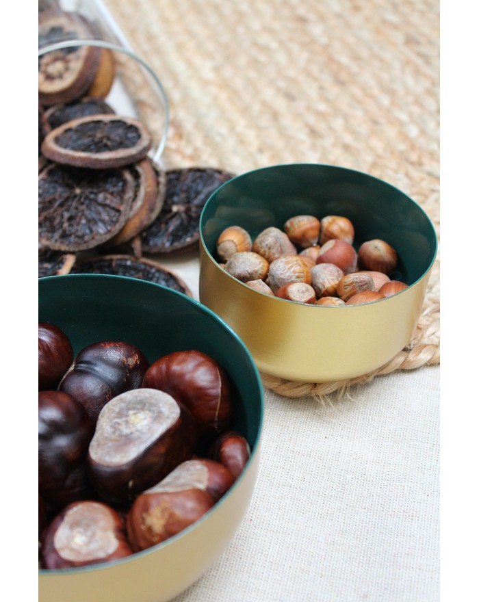 SET 3 COUPES DOREES INT LAQUE METAL