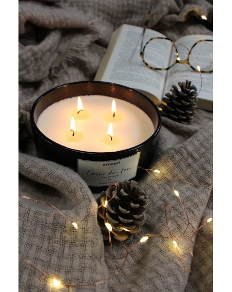 BOUGIE SOJA PARF. COIN DU FEU 380GR 4MECH