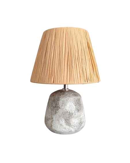 LAMPE CHEVET BASE EFFET PIERRE