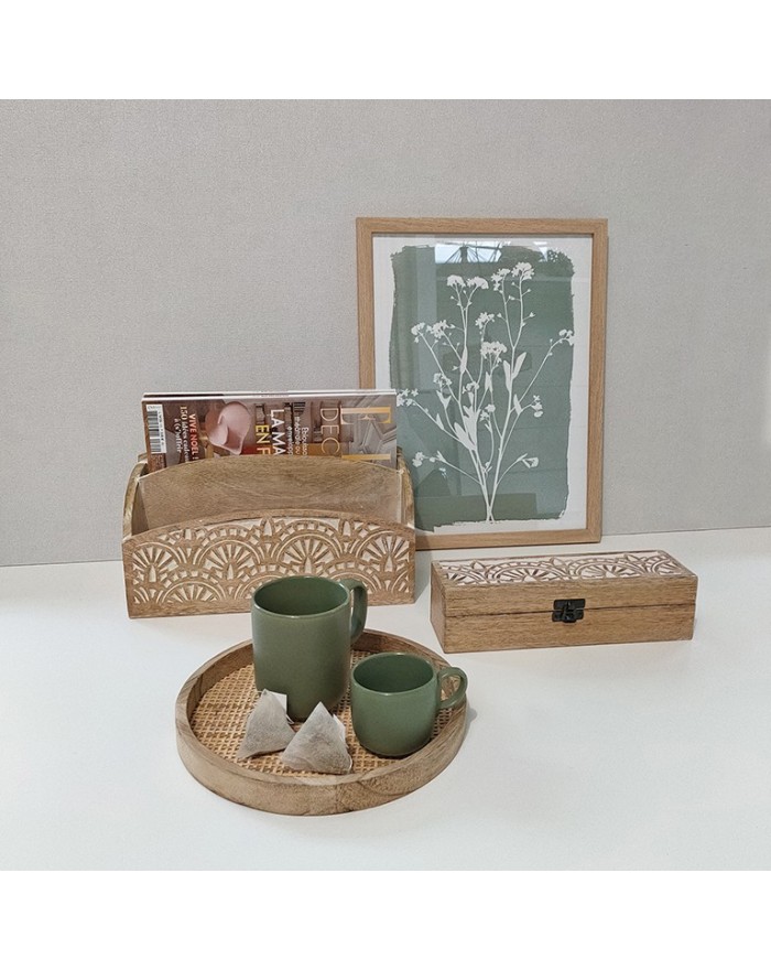 RANGEMENT BUREAU AURORE 2 COMPART MANGUIER